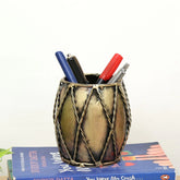 Antique Dholak Pen Holder