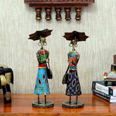 Lady with Umbrella Set of 2