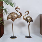 Pair of Swan Tea Light Candle Holder