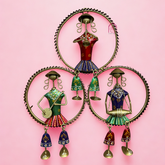 3 Musician Lady in Ring Wall Art