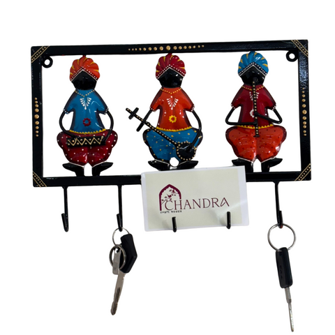 Iron Multicolor Sardar Musician Key Holder