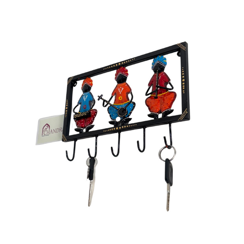 Iron Multicolor Sardar Musician Key Holder