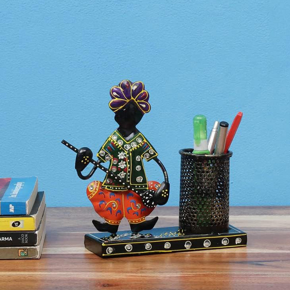 Antique Vintage Sardar Musician Pen Holder