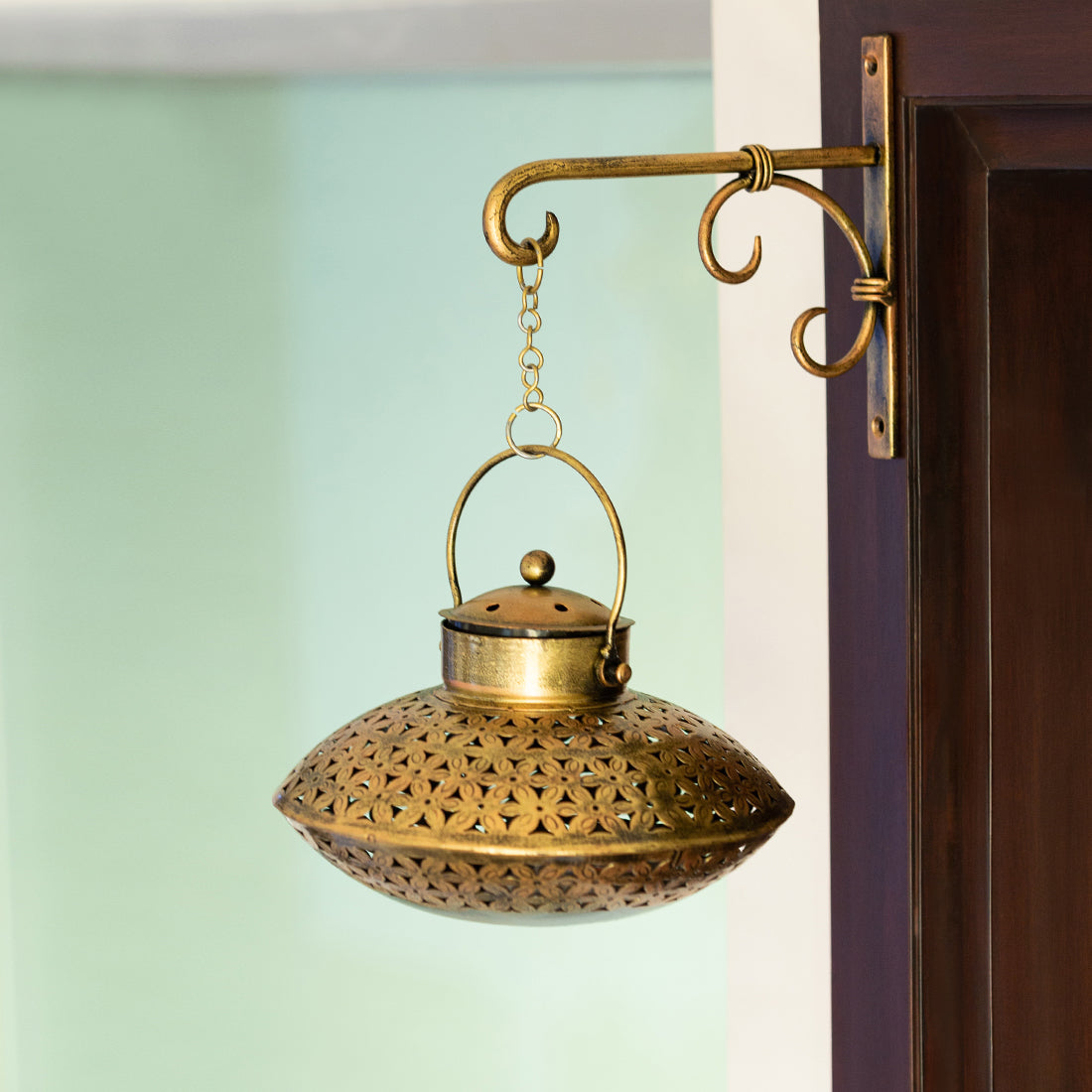 Golden Dechi Tea Light Candle Holder
