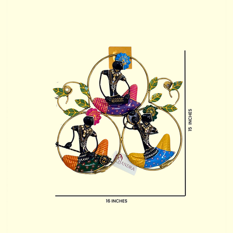 3 Rajasthani Musician in Ring Wall Art