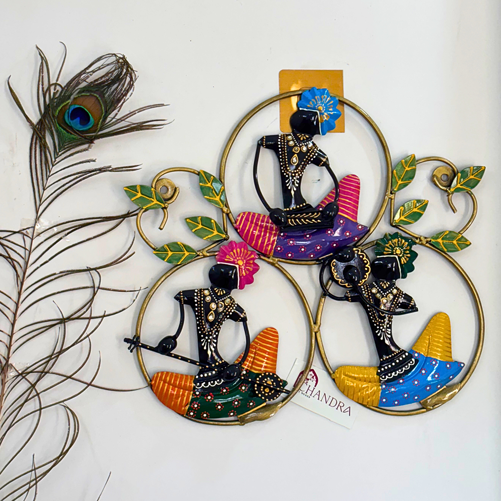 3 Rajasthani Musician in Ring Wall Art