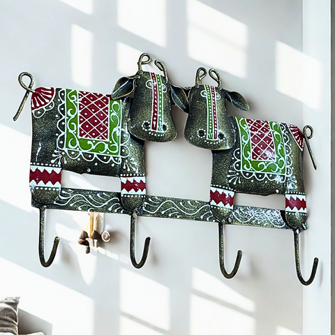 Cow Key Holder Wall Art